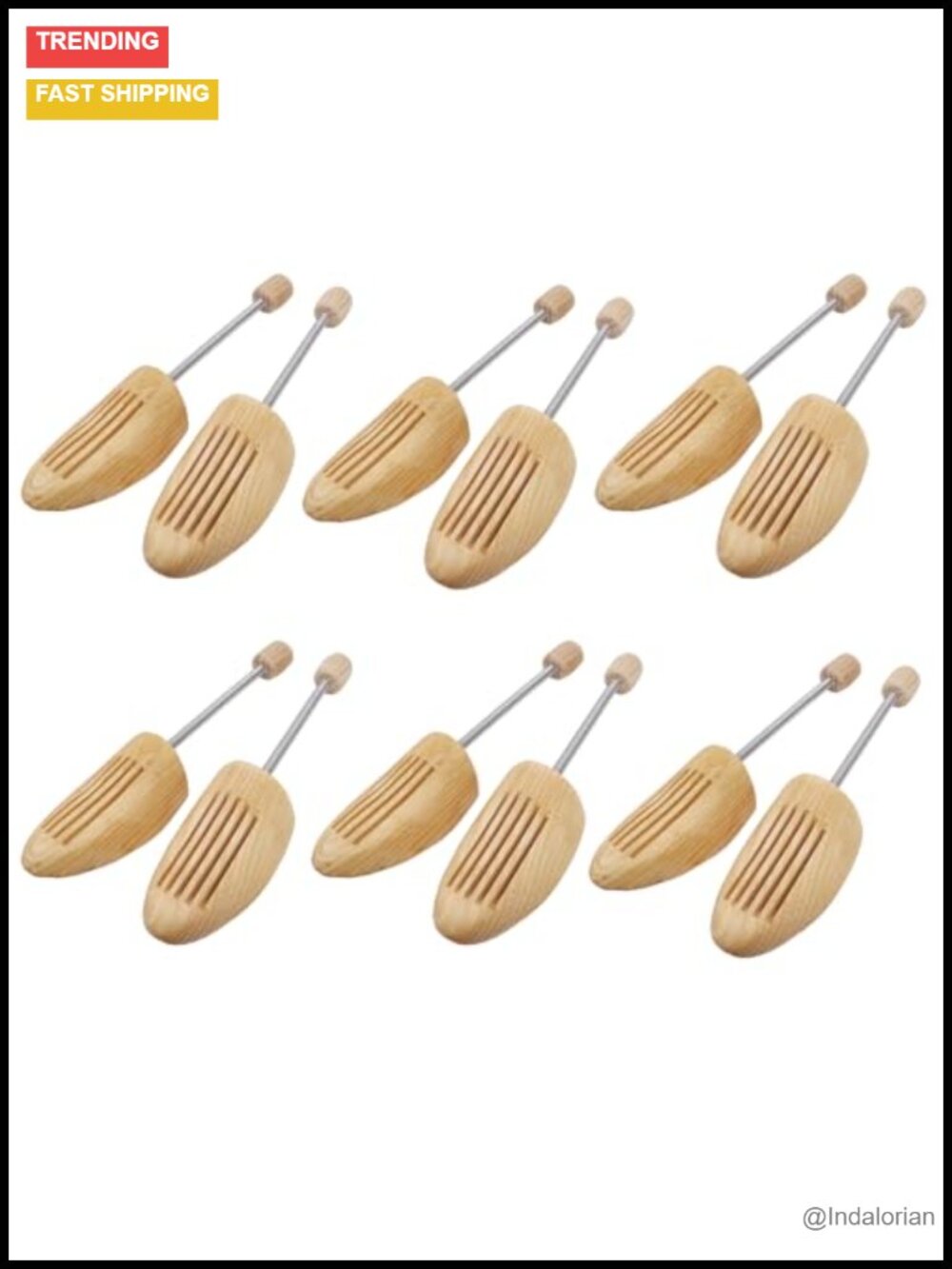 Pine Wood Spring Coil Shoe Stretcher Shoe Tree Shaper for Flats Heels Sneakers